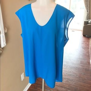 J. Crew cap-sleeve shirttail blouse